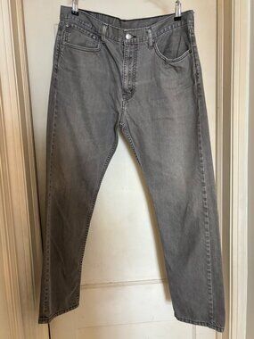 Levi's 508 Men's Jeans 36x32 Gray Denim Straight Leg